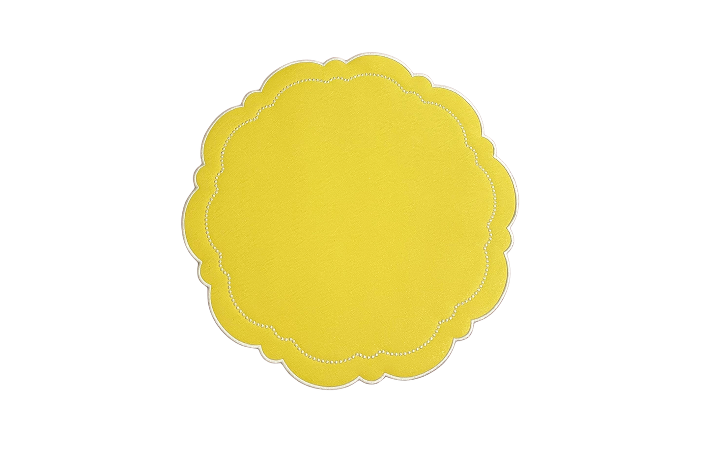 HALO YELLOW FAUX LEATHER PLACEMAT