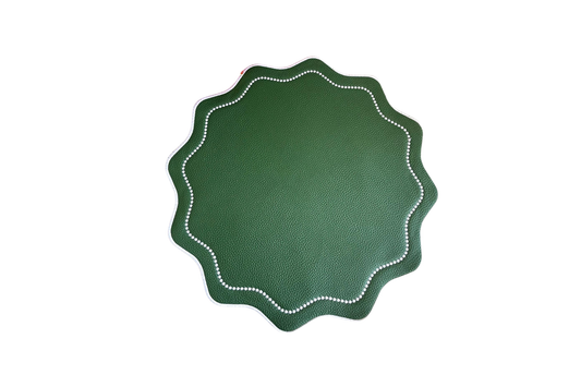 OPUS GREEN FAUX LEATHER PLACEMAT
