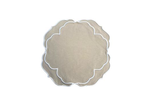 SORELLE BEIGE FABRIC PLACEMAT