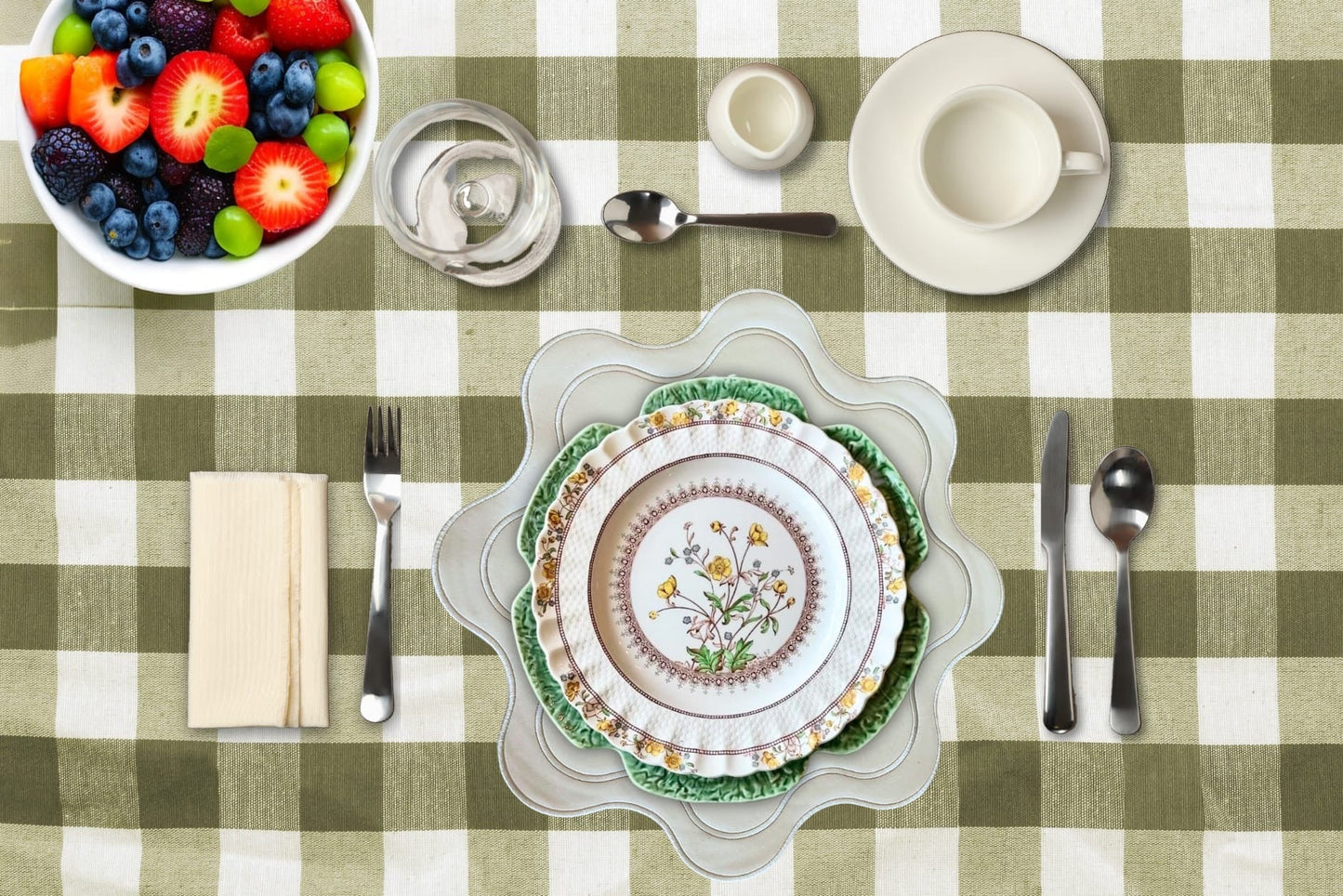 HAVEN WHITE FAUX LEATHER PLACEMAT