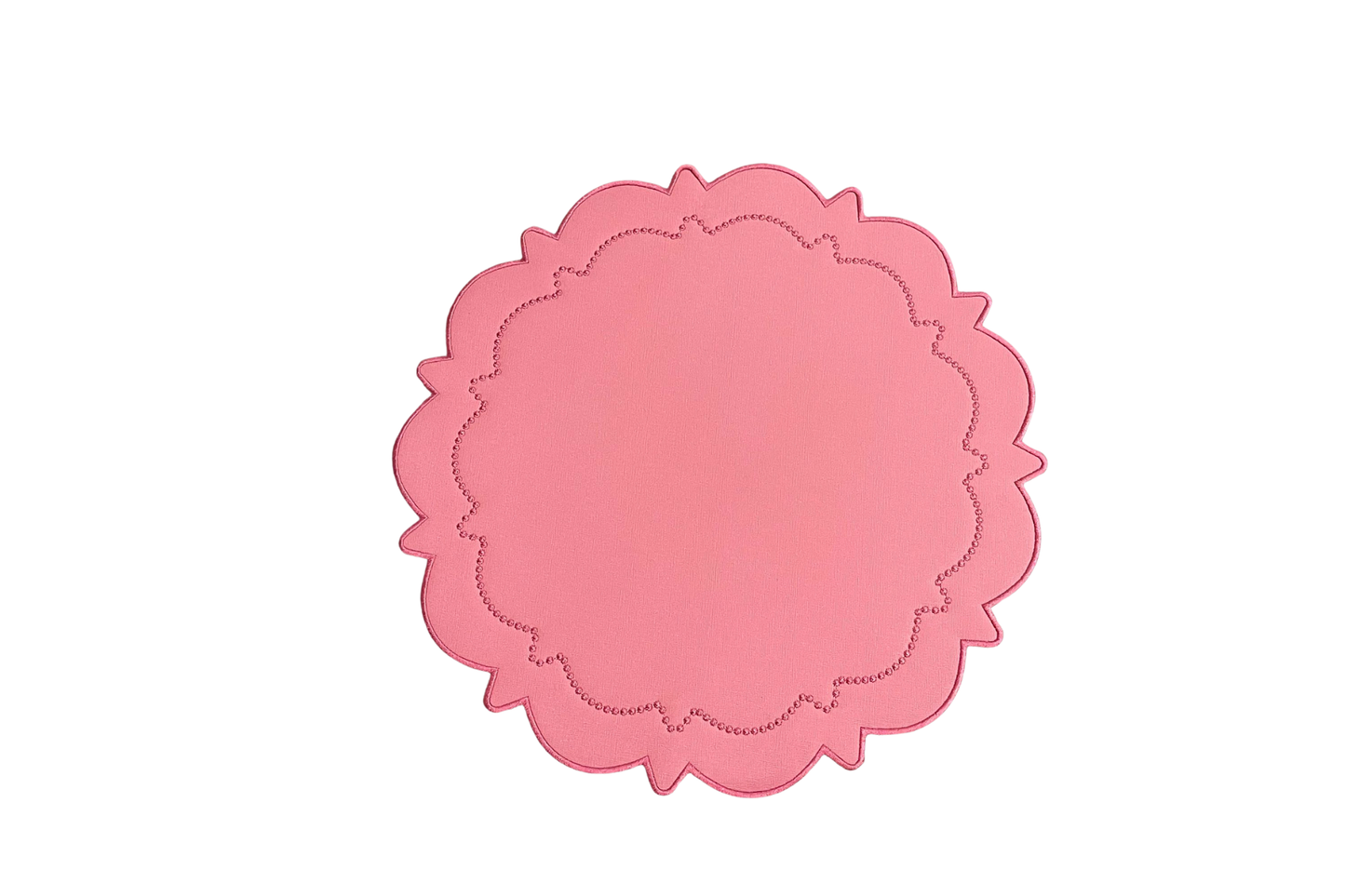 SOLSTICE PINK DARK PINK FAUX LEATHER PLACEMAT