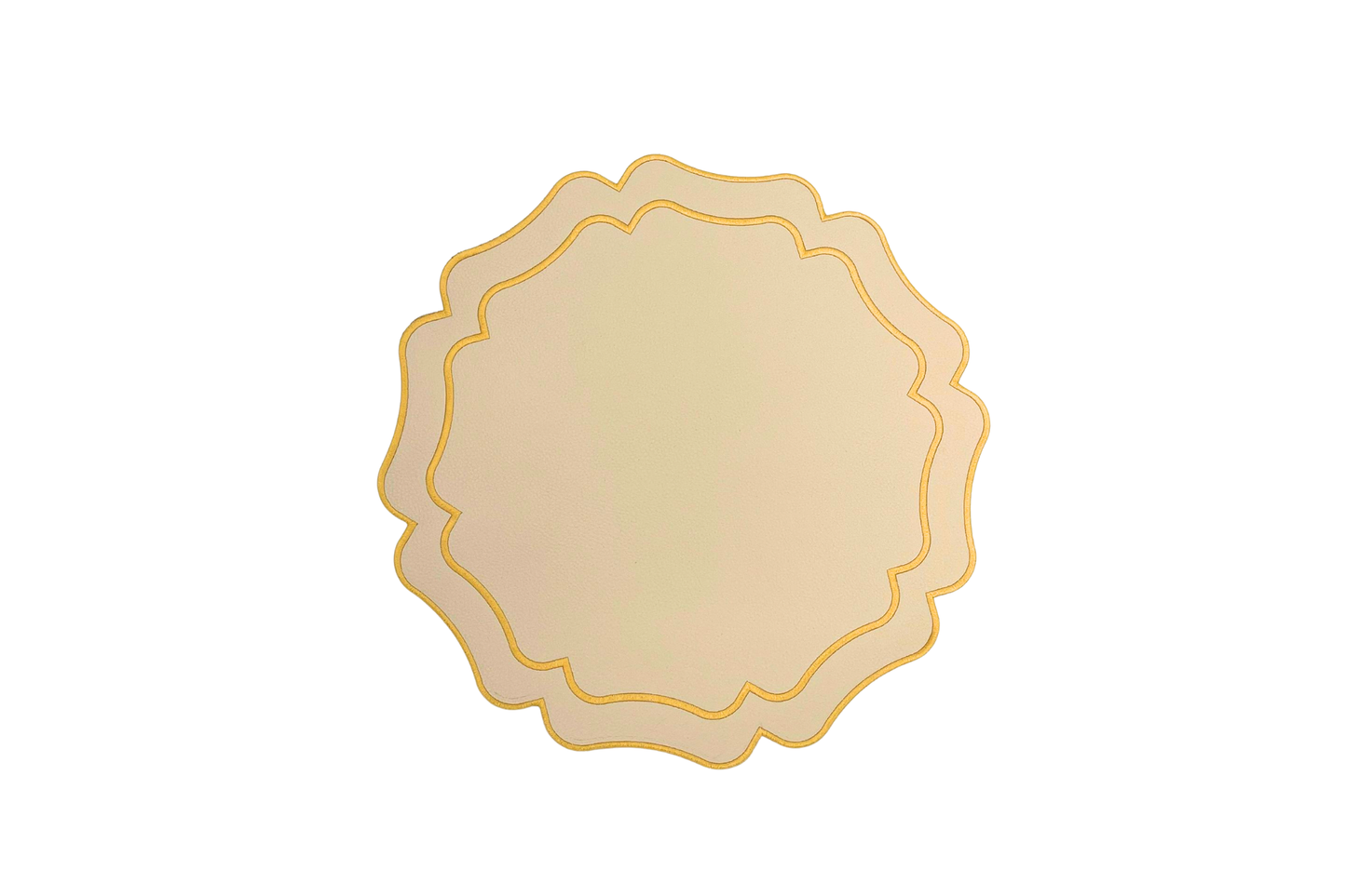 VISTA CREAM FAUX LEATHER PLACEMAT