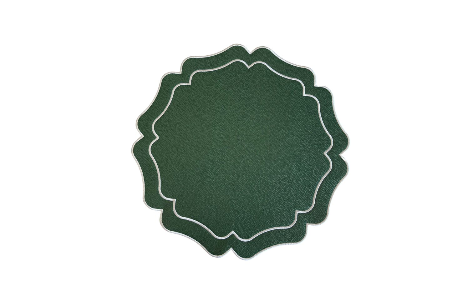 VISTA GREEN FAUX LEATHER PLACEMAT