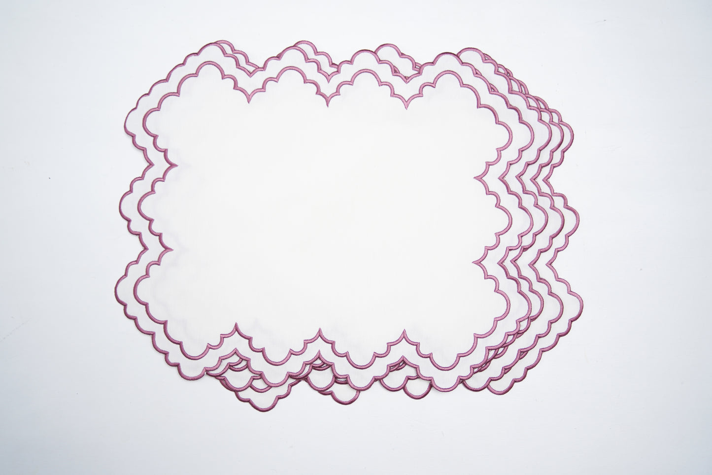 IVY PINK TRIM FABRIC PLACEMAT