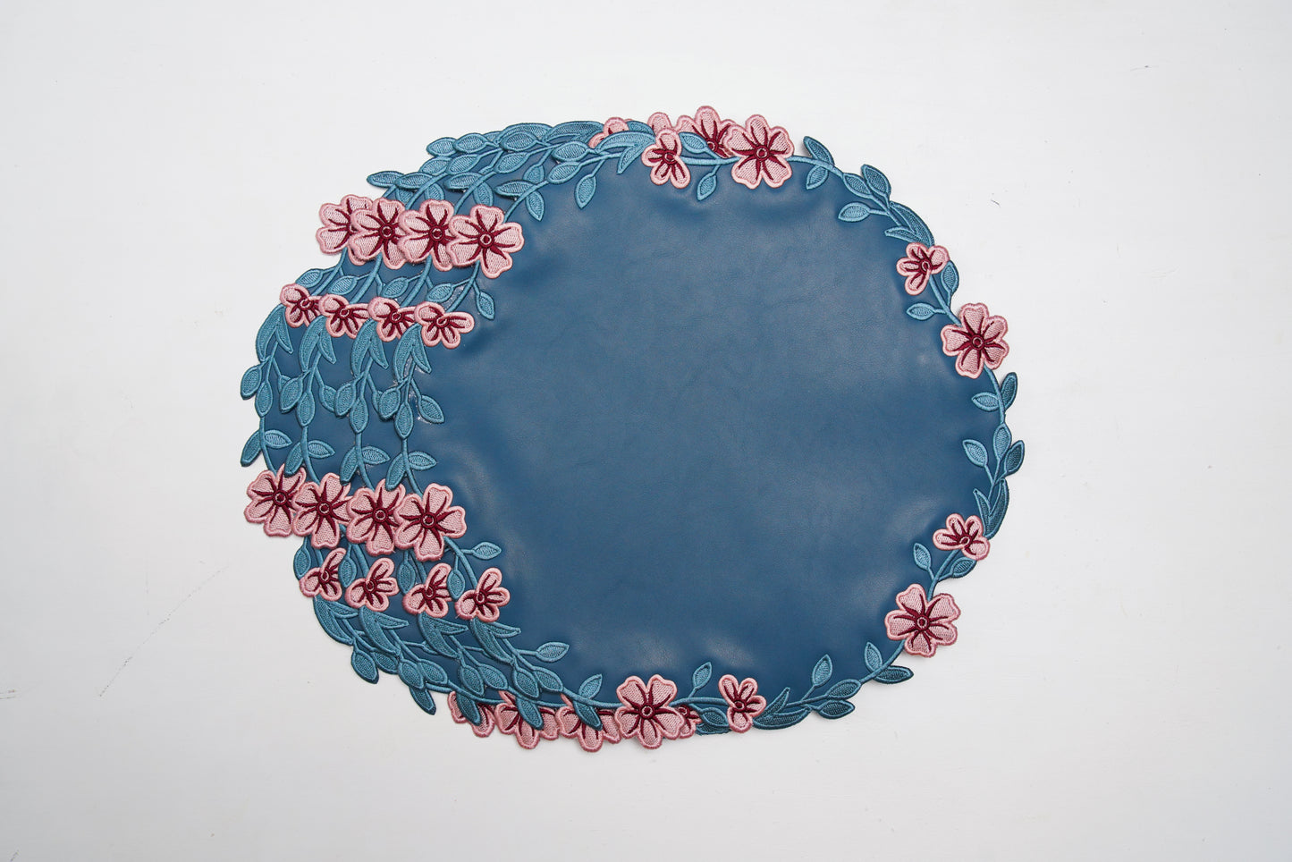 UNITY BLUE PINK FAUX LEATHER PLACEMAT