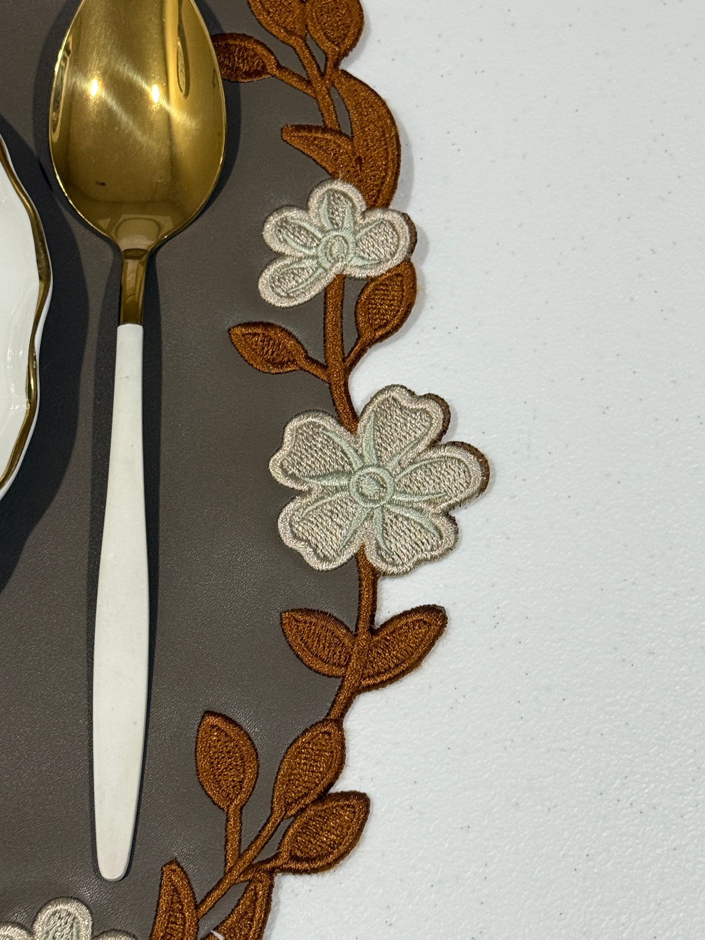 UNITY BROWN FAUX LEATHER PLACEMAT