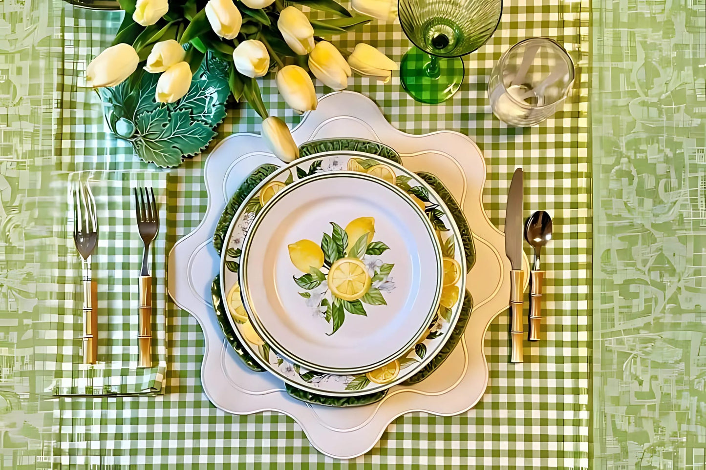 HAVEN WHITE FAUX LEATHER PLACEMAT