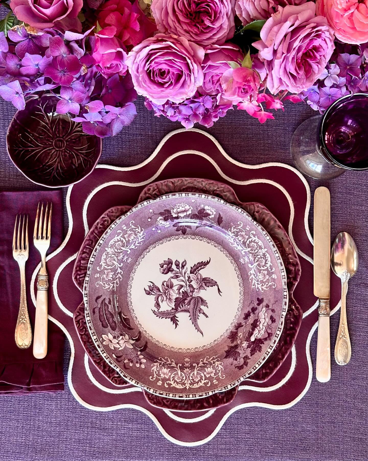 HAVEN BURGUNDY FAUX LEATHER PLACEMAT