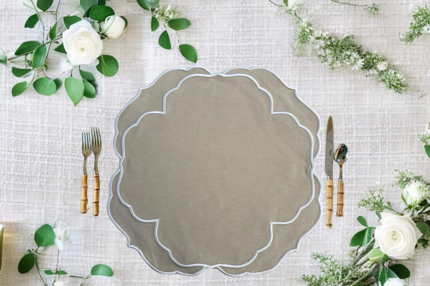 SORELLE BEIGE FABRIC PLACEMAT