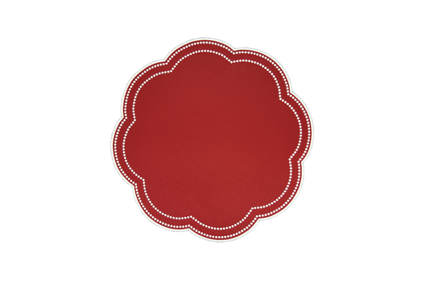 NURTURE RED FAUX LEATHER PLACEMAT