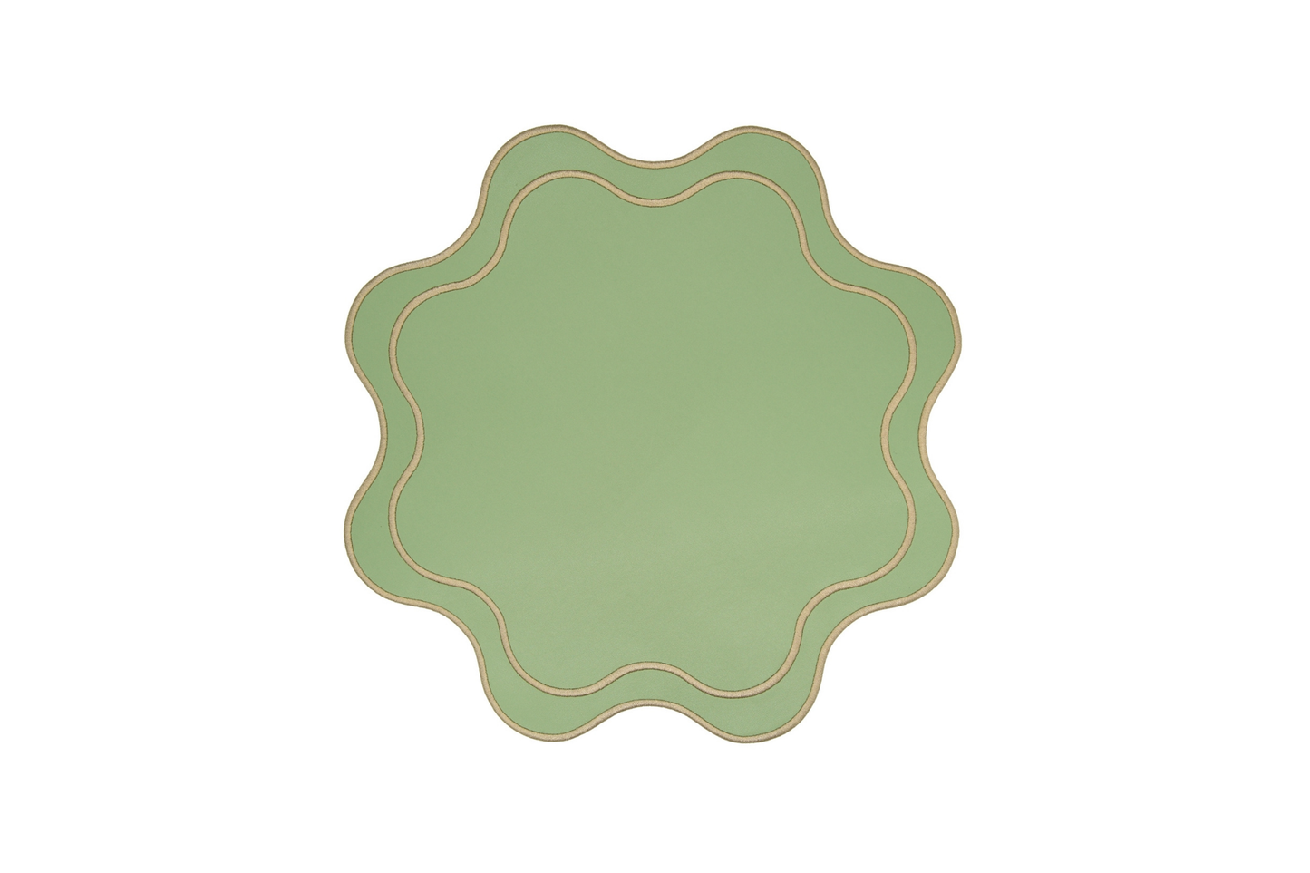 HAVEN LIGHT GREEN FAUX LEATHER PLACEMAT