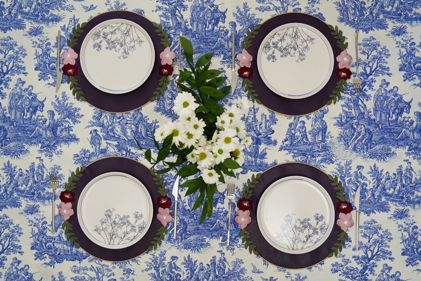 JASMINE PURPLE FAUX LEATHER PLACEMAT