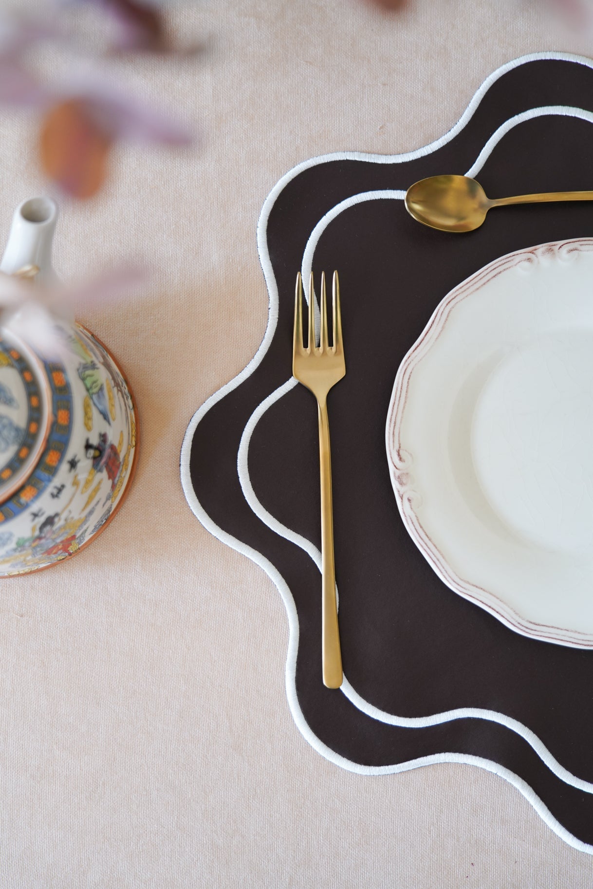 HAVEN BROWN FAUX LEATHER PLACEMAT