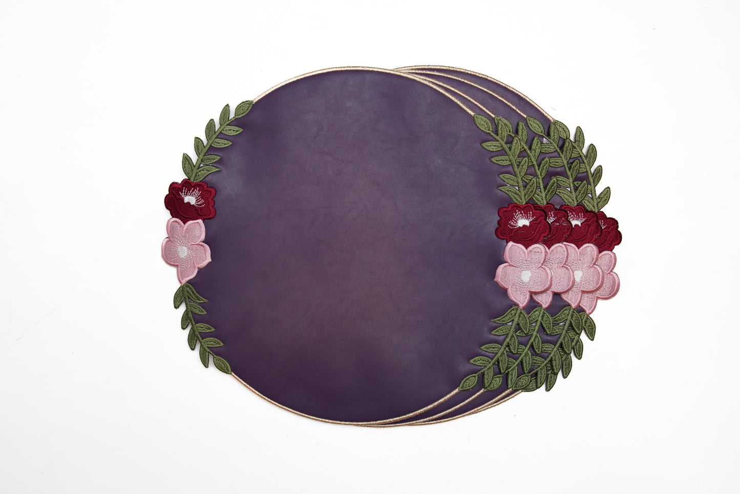 JASMINE PURPLE FAUX LEATHER PLACEMAT