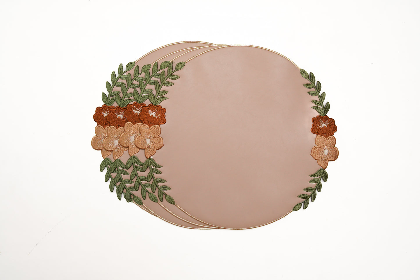 JASMINE BEIGE FAUX LEATHER PLACEMAT