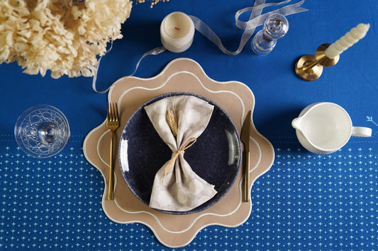 HAVEN BEIGE FAUX LEATHER PLACEMAT