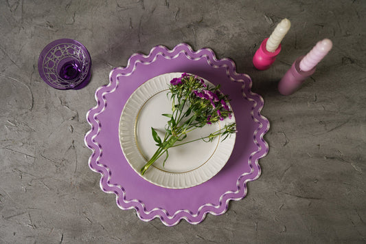 ELYSIAN PURPLE FAUX LEATHER PLACEMAT