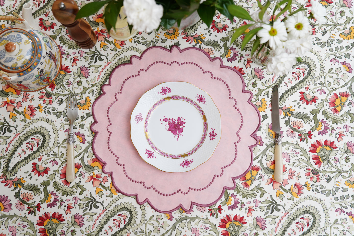 HARMONY PINK FABRIC PLACEMAT