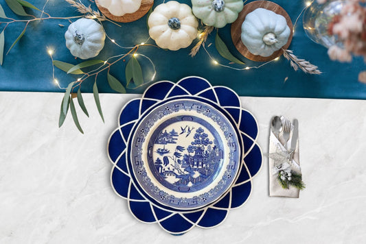 GATHER NAVY BLUE FABRIC PLACEMAT