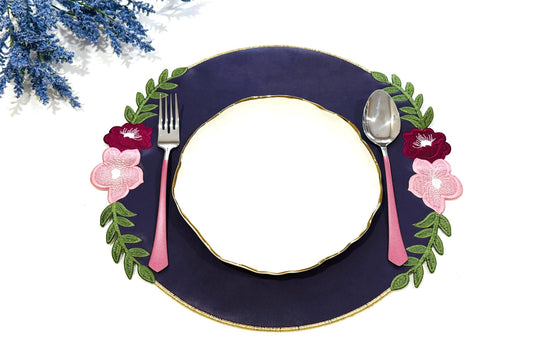 JASMINE PURPLE FAUX LEATHER PLACEMAT