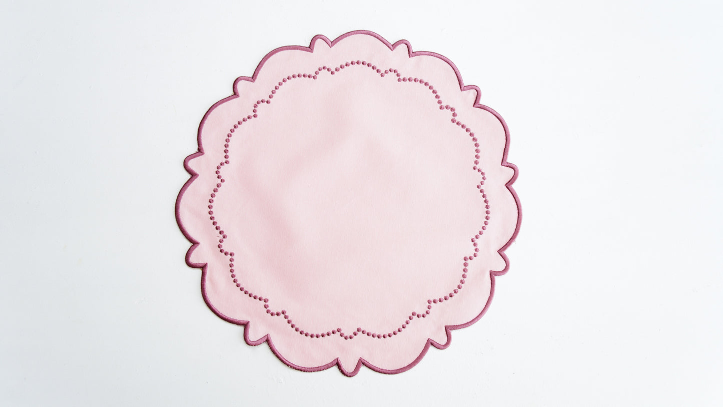 HARMONY PINK FABRIC PLACEMAT