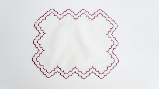 IVY PINK TRIM FABRIC PLACEMAT