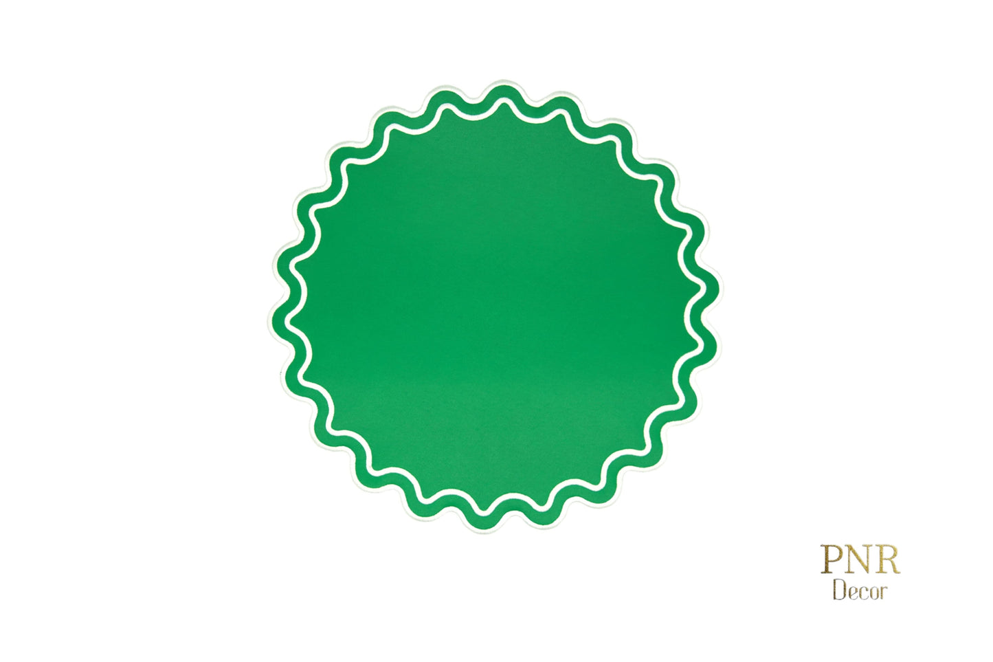 SOLACE GREEN FAUX LEATHER PLACEMAT