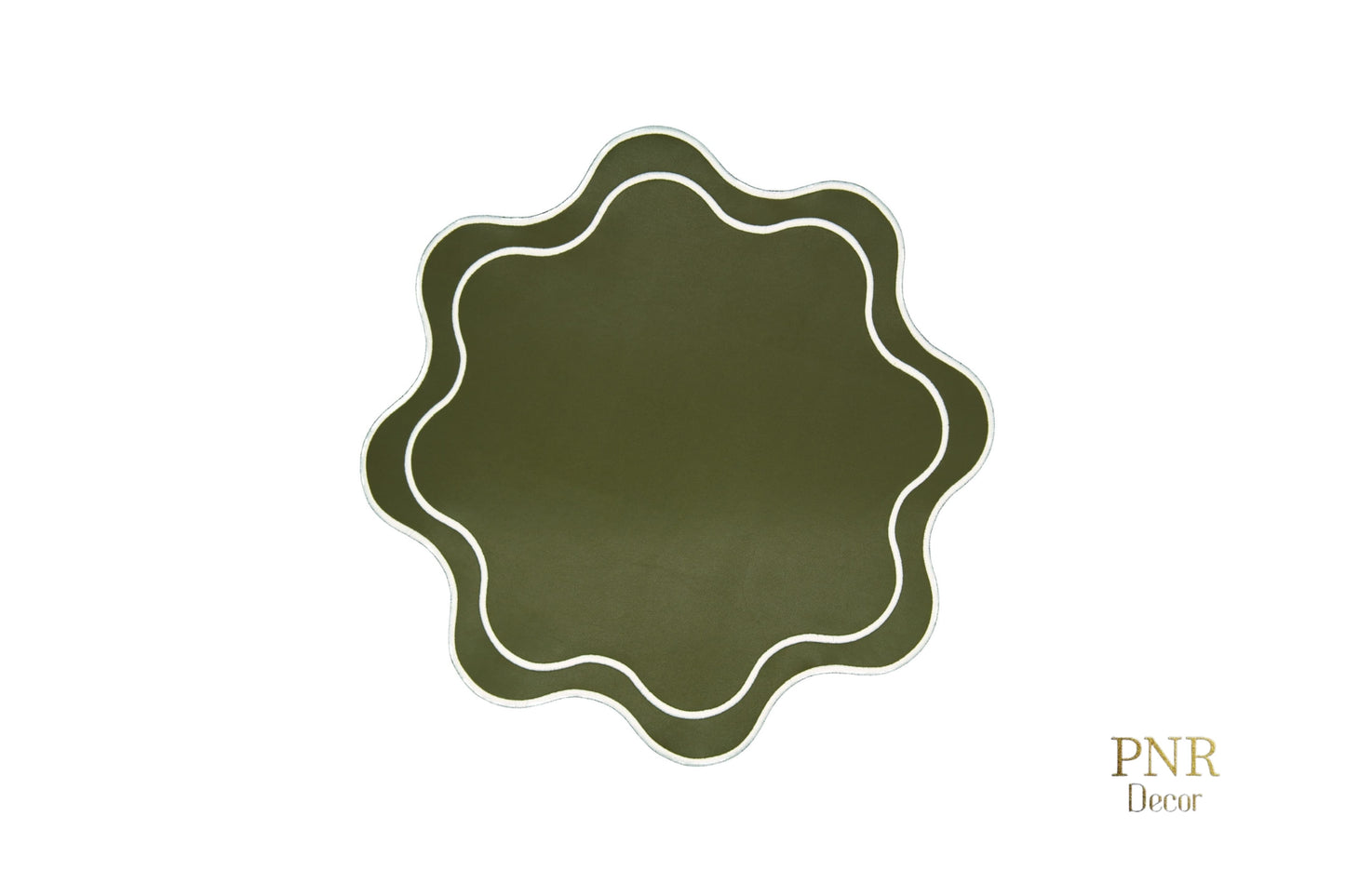 HAVEN DARK GREEN FAUX LEATHER PLACEMAT