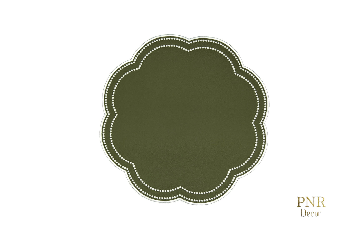 NURTURE GREEN FAUX LEATHER PLACEMAT