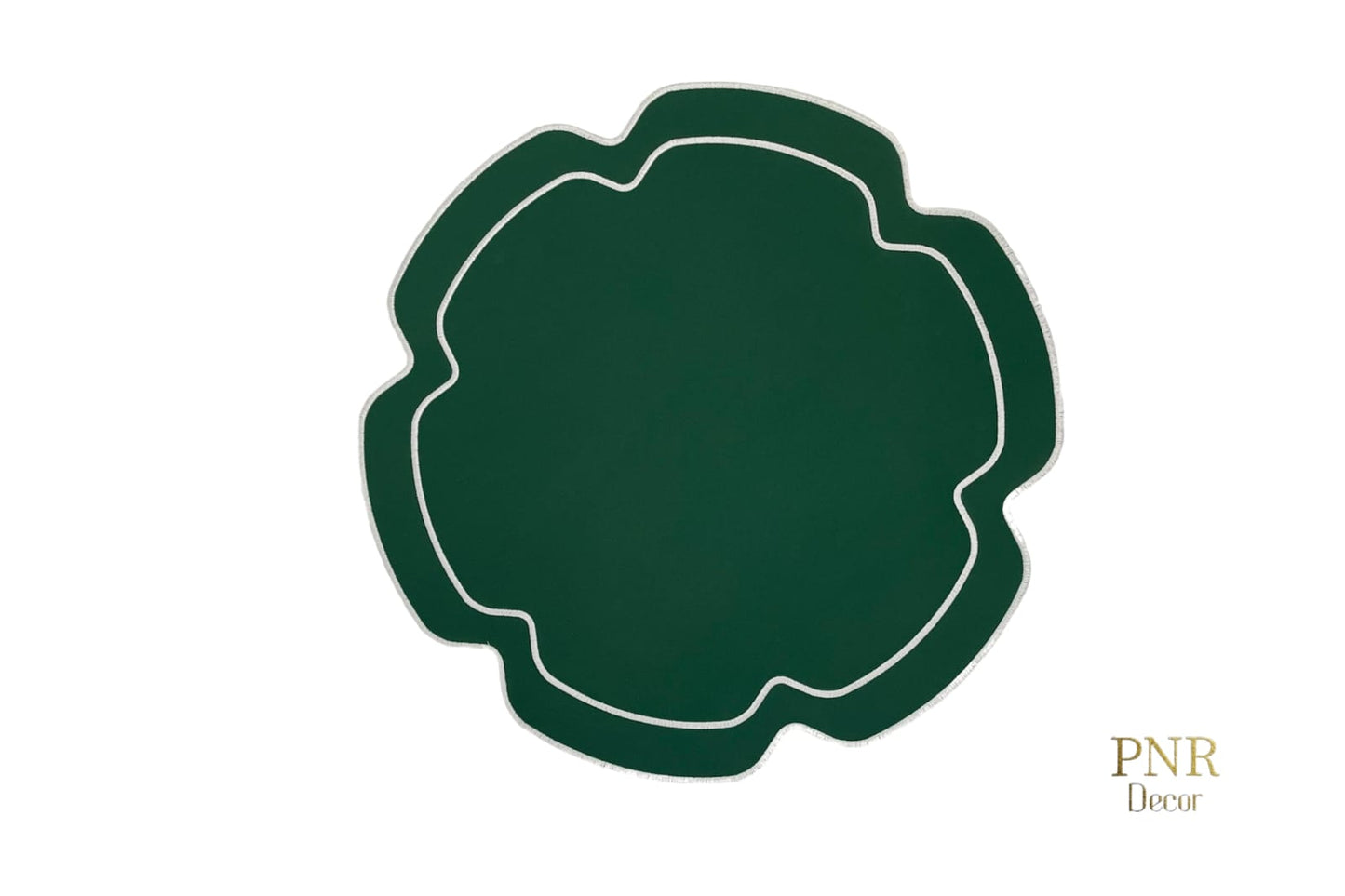 CABBAGE GREEN FAUX LEATHER PLACEMAT