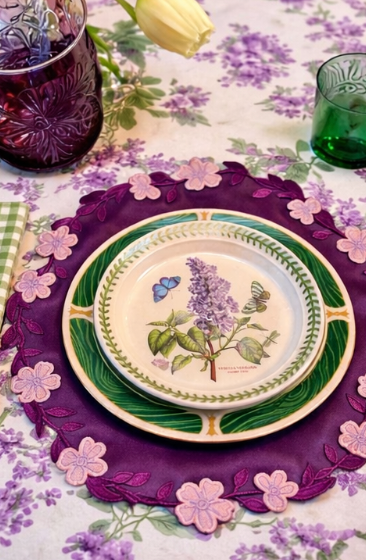 UNITY PURPLE FAUX LEATHER PLACEMAT