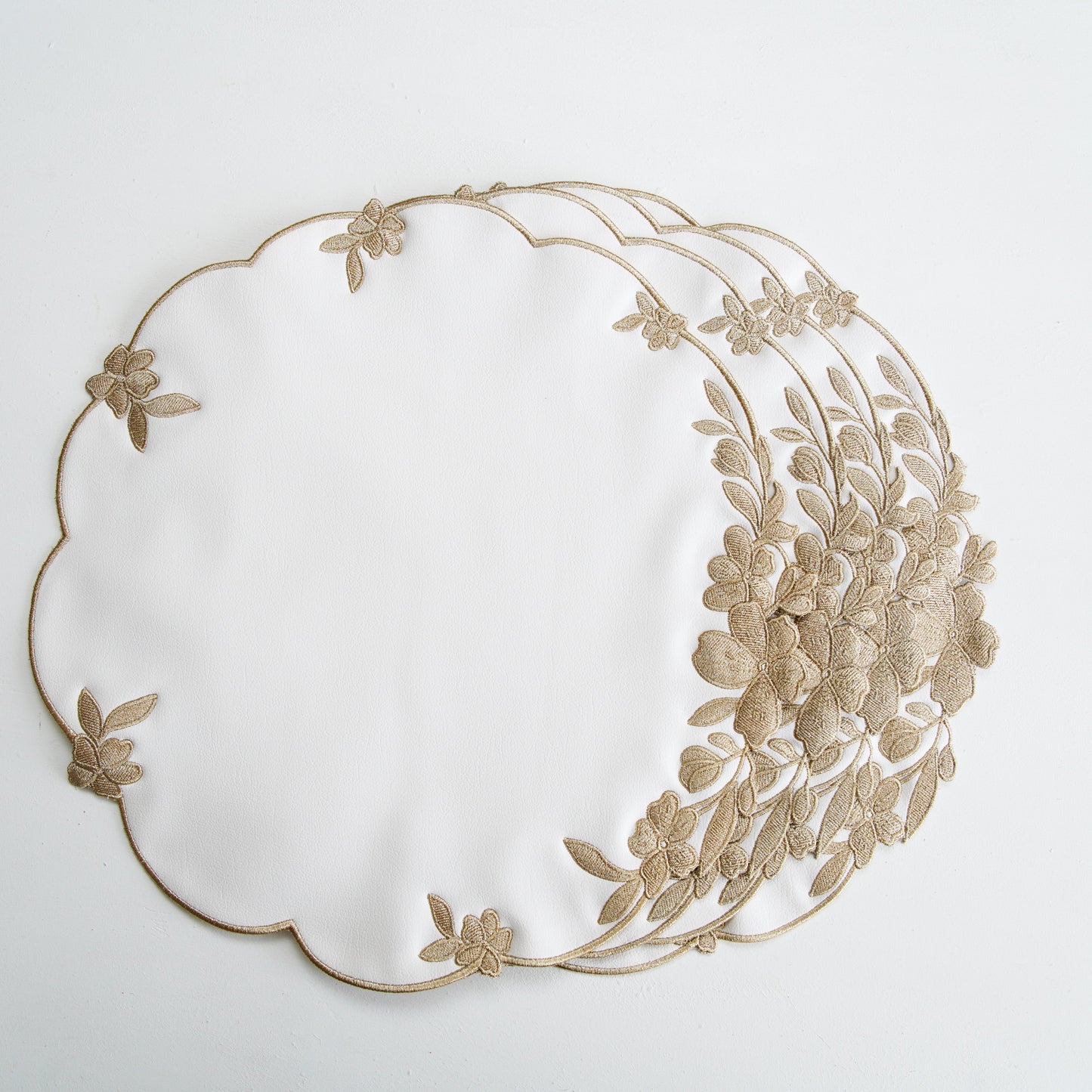 Decorative plate with floral design on a white background