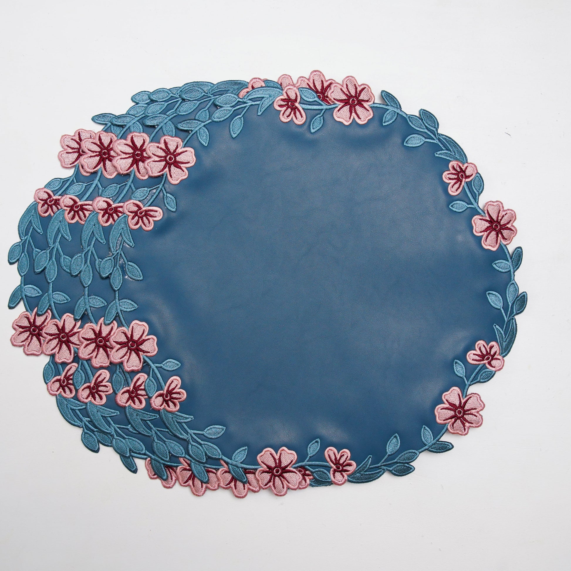 Decorative plate with floral design on a white background